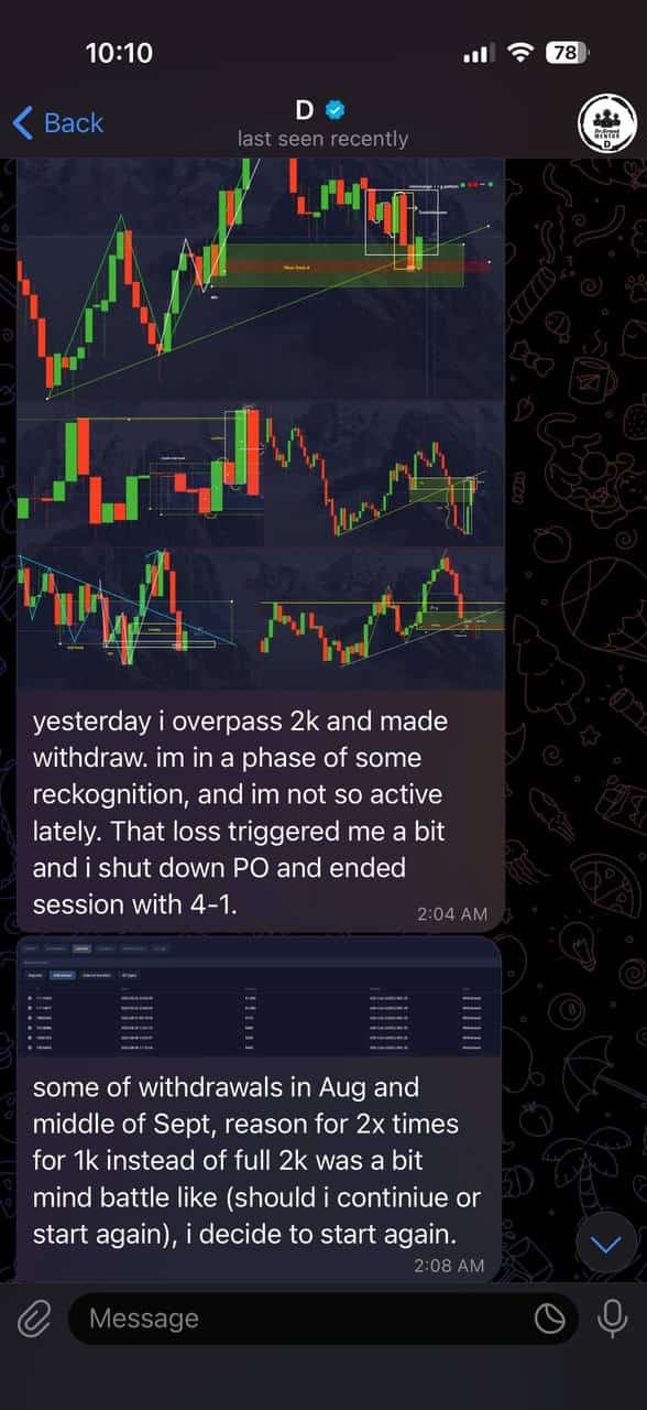 Binary options student trading result 5
