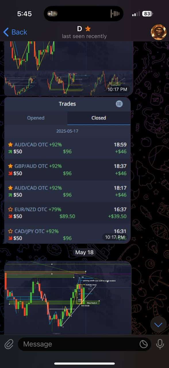 Binary options student trading result 9